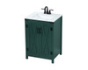 Elegant Decor VF90224MGN 24 inch single bathroom vanity in green Elegant Decor VF90224MGN 24 inch single bathroom vanity in green