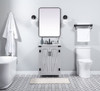 Elegant Decor VF90224GR 24 inch single bathroom vanity in grey