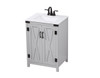 Elegant Decor VF90224GR 24 inch single bathroom vanity in grey