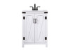 Elegant Decor VF90224WH 24 inch single bathroom vanity in white Elegant Decor VF90224WH 24 inch single bathroom vanity in white