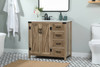 Elegant Decor VF90236NT 36 inch single bathroom vanity in natural oak