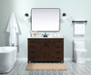 Elegant Decor VF90248EX-BS 48 inch single bathroom vanity in expresso with backsplash