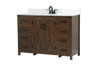 Elegant Decor VF90248EX-BS 48 inch single bathroom vanity in expresso with backsplash