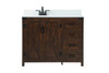 Elegant Decor VF90242EX-BS 42 inch single bathroom vanity in expresso with backsplash