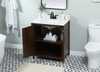 Elegant Decor VF90230EX-BS 30 inch single bathroom vanity in expresso with backsplash