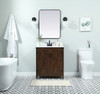 Elegant Decor VF90230EX-BS 30 inch single bathroom vanity in expresso with backsplash