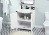 Elegant Decor VF90230WH-BS 30 inch single bathroom vanity in white with backsplash