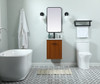 Elegant Decor VF48018MTK 18 inch single bathroom vanity in teak