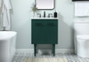 Elegant Decor VF48024MGN 24 inch single bathroom vanity in green Elegant Decor VF48024MGN 24 inch single bathroom vanity in green