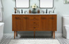 Elegant Decor VF48060DMTK 60 inch single bathroom vanity in teak