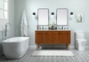 Elegant Decor VF48060DMTK 60 inch single bathroom vanity in teak