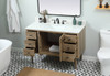 Elegant Decor VF48048NT-BS 48 inch single bathroom vanity in natural oak with backsplash