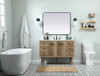 Elegant Decor VF48048NT-BS 48 inch single bathroom vanity in natural oak with backsplash