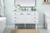 Elegant Decor VF48048MWH 48 inch single bathroom vanity in white