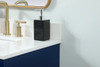 Elegant Decor VF48030MBL-BS 30 inch single bathroom vanity in blue with backsplash