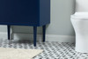 Elegant Decor VF48030MBL-BS 30 inch single bathroom vanity in blue with backsplash