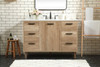 Elegant Decor VF47048NT-BS 48 inch single bathroom vanity in natural oak with backsplash