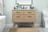 Elegant Decor VF41042MW-BS 42 inch single bathroom vanity in mango wood with backsplash