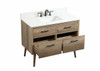 Elegant Decor VF41042NT-BS 42 inch single bathroom vanity in natural oak with backsplash
