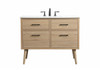 Elegant Decor VF41042MW 42 inch single bathroom vanity in mango wood