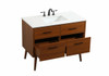 Elegant Decor VF41042MTK 42 inch single bathroom vanity in teak