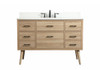 Elegant Decor VF41048MW-BS 48 inch single bathroom vanity in mango wood with backsplash