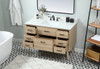Elegant Decor VF41048MW-BS 48 inch single bathroom vanity in mango wood with backsplash