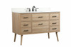 Elegant Decor VF41048MW-BS 48 inch single bathroom vanity in mango wood with backsplash