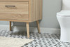 Elegant Decor VF41030MW-BS 30 inch single bathroom vanity in mango wood with backsplash