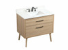 Elegant Decor VF41036MW-BS 36 inch single bathroom vanity in mango wood with backsplash