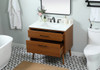 Elegant Decor VF41036MTK-BS 36 inch single bathroom vanity in teak with backsplash