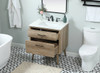 Elegant Decor VF41030NT 30 inch single bathroom vanity in natural oak