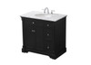 Elegant Decor VF53036BK 36 inch single bathroom vanity set in black Elegant Decor VF53036BK 36 inch single bathroom vanity set in black
