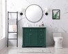 Elegant Decor VF53042GN 42 inch single bathroom vanity set in green