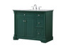 Elegant Decor VF53042GN 42 inch single bathroom vanity set in green