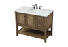 Elegant Decor VF27042DW 42 inch single bathroom vanity in driftwood Elegant Decor VF27042DW 42 inch single bathroom vanity in driftwood