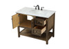 Elegant Decor VF27042DW 42 inch single bathroom vanity in driftwood Elegant Decor VF27042DW 42 inch single bathroom vanity in driftwood