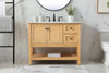 Elegant Decor VF27042NW 42 inch single bathroom vanity in natural wood