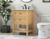 Elegant Decor VF27024NW 24 inch single bathroom vanity in natural wood Elegant Decor VF27024NW 24 inch single bathroom vanity in natural wood