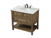 Elegant Decor VF27036DW 36 inch single bathroom vanity in driftwood Elegant Decor VF27036DW 36 inch single bathroom vanity in driftwood