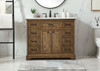 Elegant Decor VF15042DW 42 inch single bathroom vanity in driftwood Elegant Decor VF15042DW 42 inch single bathroom vanity in driftwood