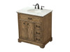 Elegant Decor VF15032DW 32 inch single bathroom vanity in driftwood Elegant Decor VF15032DW 32 inch single bathroom vanity in driftwood