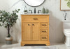 Elegant Decor VF15032NW 32 inch single bathroom vanity in natural wood