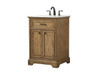 Elegant Decor VF15024DW 24 inch single bathroom vanity in driftwood Elegant Decor VF15024DW 24 inch single bathroom vanity in driftwood