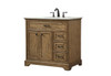 Elegant Decor VF15036DW 36 inch single bathroom vanity in driftwood