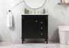 Elegant Decor VF31832BK 32 inch single bathroom vanity in black Elegant Decor VF31832BK 32 inch single bathroom vanity in black
