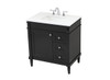 Elegant Decor VF31832BK 32 inch single bathroom vanity in black Elegant Decor VF31832BK 32 inch single bathroom vanity in black