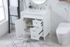Elegant Decor VF31832WH 32 inch single bathroom vanity in white Elegant Decor VF31832WH 32 inch single bathroom vanity in white