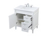 Elegant Decor VF31832WH 32 inch single bathroom vanity in white Elegant Decor VF31832WH 32 inch single bathroom vanity in white