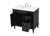 Elegant Decor VF31836BK 36 inch single bathroom vanity in black Elegant Decor VF31836BK 36 inch single bathroom vanity in black